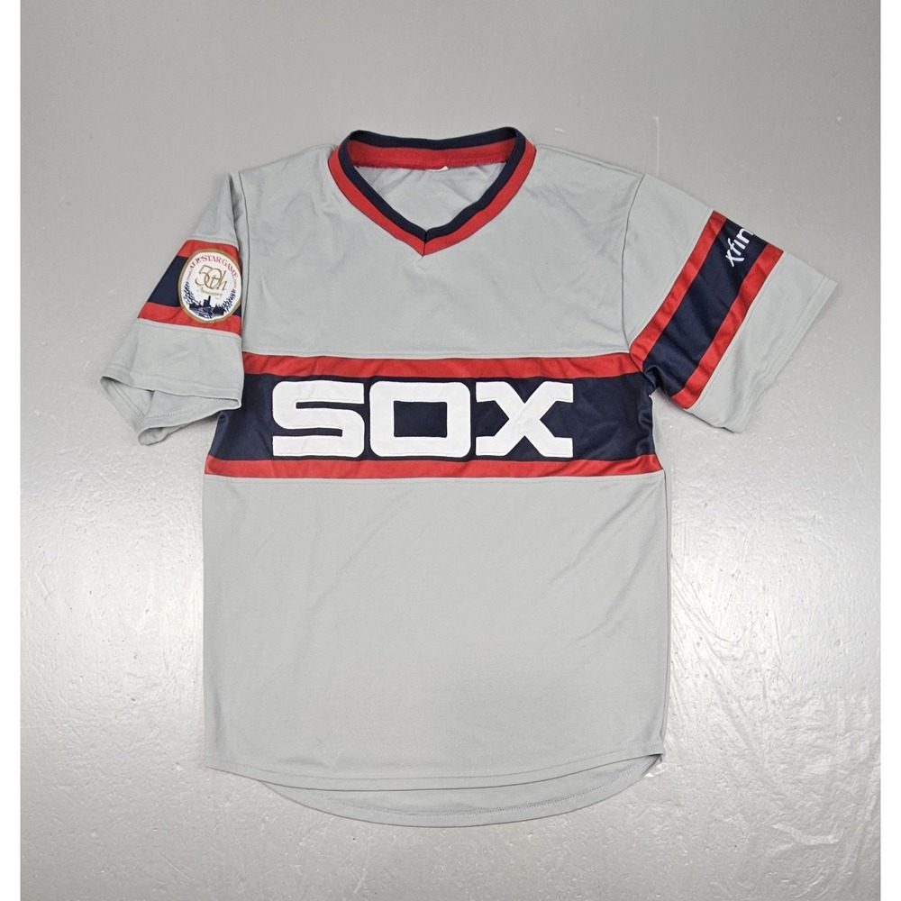 Chicago White Sox Stadium Promo Baseball Jersey Mens Medium Gray Polyester
